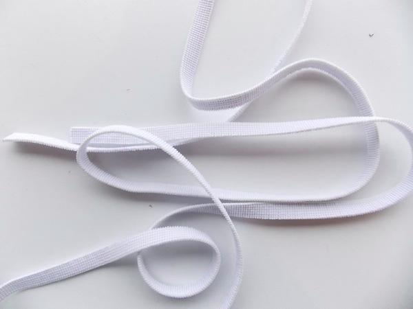 Blanc Bande élastique de 3 mm Artisanat Masque en Caoutchouc pour la Couture Vêtements de Bricolage Bande élastique pour Masque