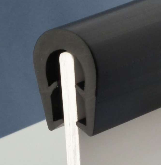 Protection De Bord En Caoutchouc En U - 3 Mètres - Pour Tôles De 0,5 à 2 Mm - Antichoc Et Antidérapant