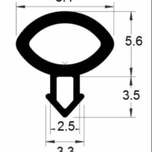 Joint de fenêtre EPDM #314