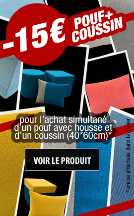 promotion pouf + coussin